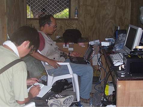Inside the communications bunker